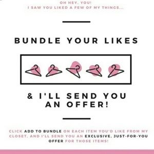 Bundle your likes and I will send you an offer!